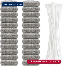 24 Pieces Lint Traps Stainless Steel Washing Machine Lint Snare Traps Laundry Me