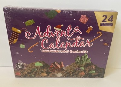 Gemstone & Crystal Growing Kit Advent Calendar Educational Experience 