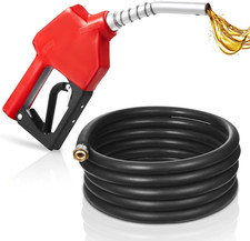 3/4" NPT Automatic Fuel Nozzle with 20Ft Hose, Max Rate 11.8 GPM, Auto Shut off