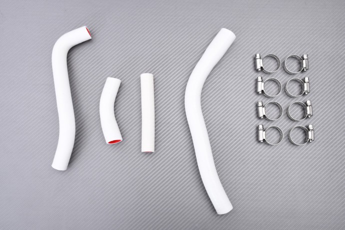 Kit durites radiateur blanc YAMAHA YZ450F : idéal pour vos sorties motocross 2010-13