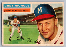 1956 TOPPS #278 CHET NICHOLS BRAVES