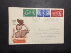 Great Britain 1957 1st day cover to USA Boy Scout Jamboree Sutton Coldfield #1
