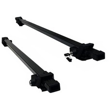 Aluminium Locking Roof Rack Cross Bars fits Nissan X-Trail with raised rails