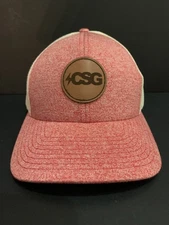 CSG Red Adjustable Snapback Trucker Hat by Richardson MD/LG High-Quality Comfort