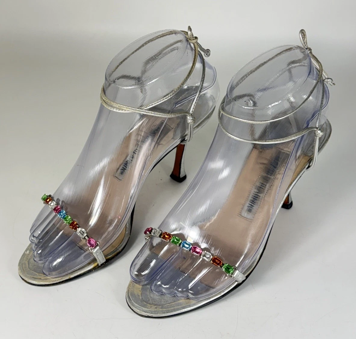Manolo Blahnik Women's Ankle Strap Silver for sale | eBay