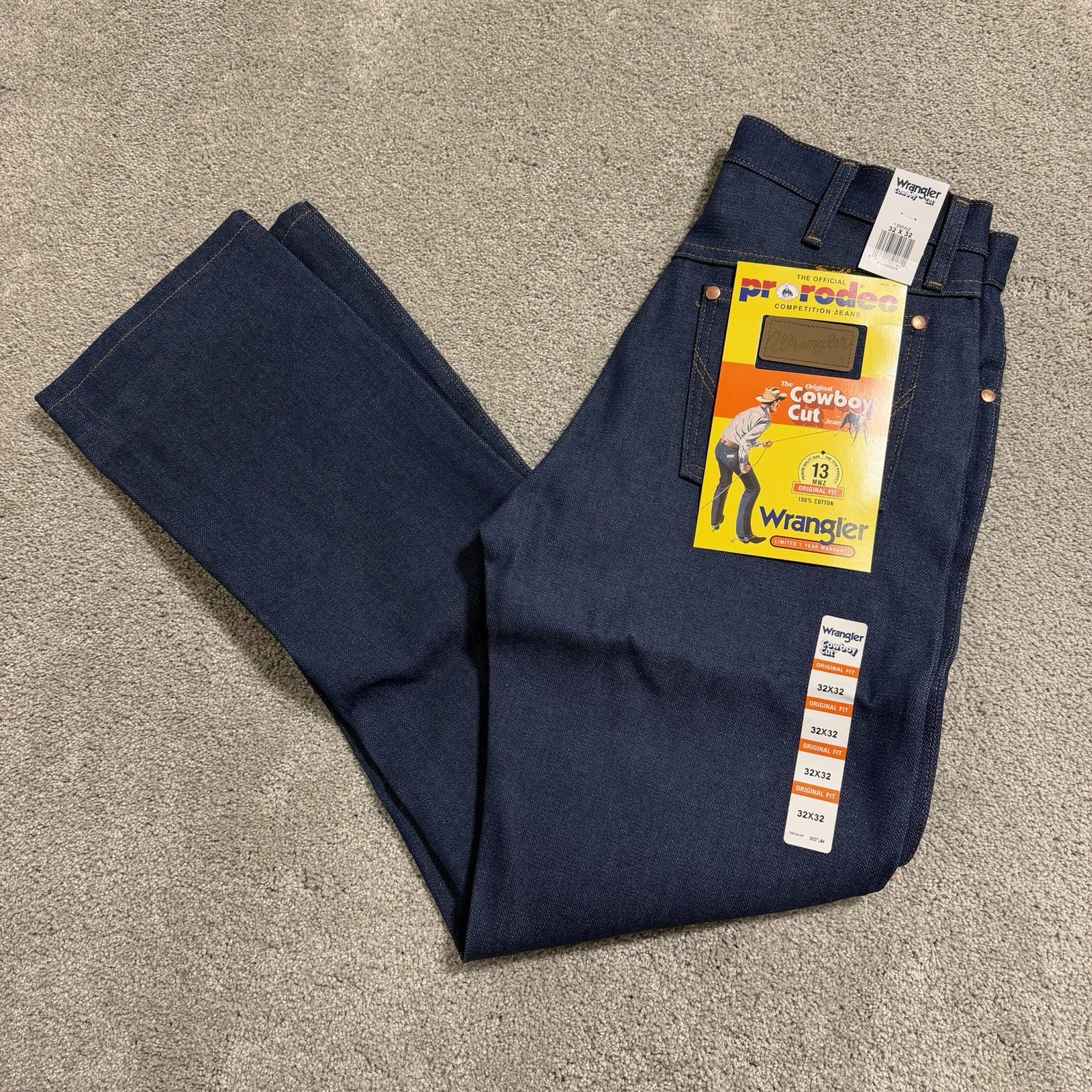 Mens Sz 32x32 Original Fit Pro Rodeo Competition 13mwz