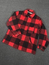 Vintage Woolrich Men's Mackinaw Cruiser Buffalo Plaid Wool Jacket Large Hunting