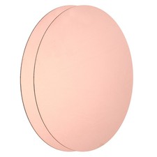2 Pcs Round Copper Plate, 0.8mm 150mm (5.91") Dia Pure Copper Sheets