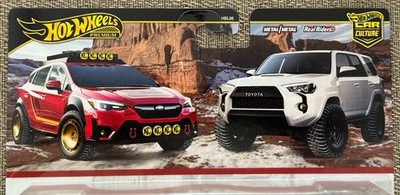 2025 Hot Wheels 2 pack Subaru Crosstrek , 2018 Toyota 4Runner