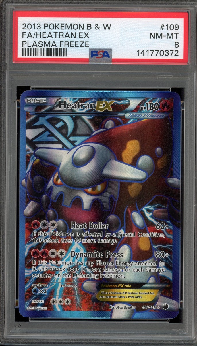 Pokemon Heatran EX Plasma Freeze Full Art #109 PSA 8 | eBay