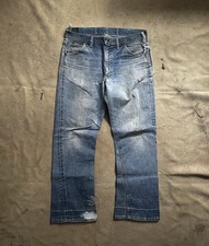 Vintage 60s Lee Riders Jeans Sanforized Union Made 35x29 Denim