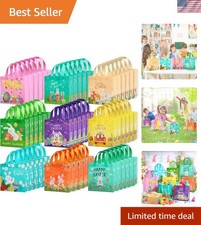 54-Pc Easter Gift Bags with Handles for Kids  Fun-filled Egg Hunts