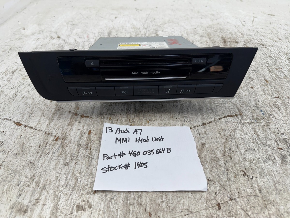 h24年〜アウディA7用MMIペットユニット 12-15 AUDI A7 A6 S7 S6 OEM MMI MULTI MEDIA HEAD UNIT DVD CD DRIVE