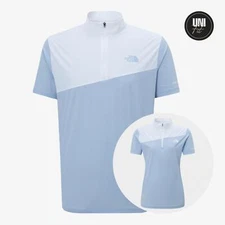 Genuine The North Face MINUS TECH LT S/S ZIP TEE PASTEL_BLUE