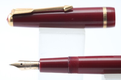 Vintage (c1962) Parker Duofold Slimfold Medium Burgundy Füllfederhalter, GT