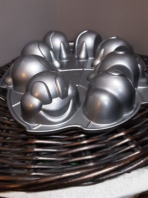 Nordic Ware Heavy Cast Aluminum Non-Stick Caterpillar Cakelet Pan