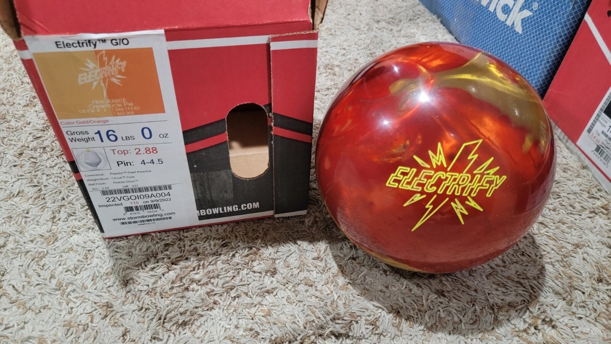 Storm Electrify G/O Bowling Ball 1st Quality | 16 Pounds | 4-4.5