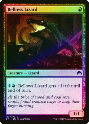 Bellows Lizard FOIL Magic Origins Light Play MTG Magic DNA GAMES