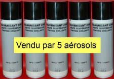 x5 Sprays Verzinkung Zink Hochtemperatur gl&auml;nzend Finish -50&deg;C bis +550&deg;C