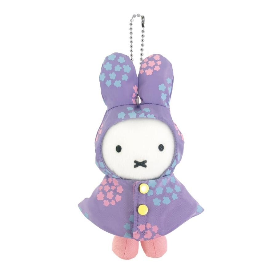 Miffy Style Limited Raincoat Miffy Plush Doll Mascot Holder Set Of