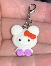 Hello Kitty Charm Zipper Pull  Keychain Add On Clip 