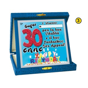 Targa Compleanno 30 Anni Super 30enne Con Dedica Idea Regalo Divertente Ebay