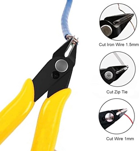 Electrical Cutting Plier Jewelry Wire Cable Cutter Side Snips Flush Pliers Tool - Picture 2 of 5