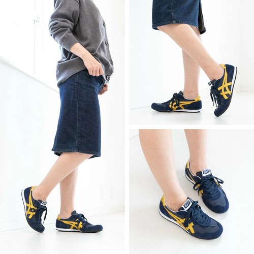 Onitsuka Tiger SERRANO MIDNIGHT / PURE GOLD 1183B400 400 UNISEX Japan NEW! F/S - Picture 12 of 14