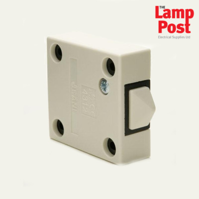 Jeani 143AW - 2 Amp 2A Push To Make Tür / Schrank / Kleiderschrank Schalter - Weiß