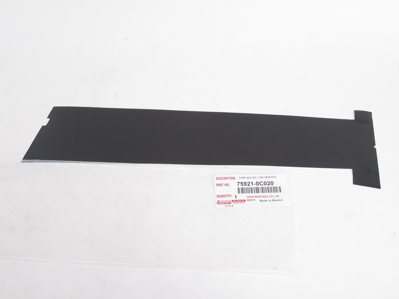 Genuine OEM Toyota 75921-0C020 Passenger Front Black Out Tape | eBay