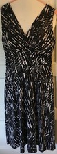 Nine West dress women's size 6 - black grey and white