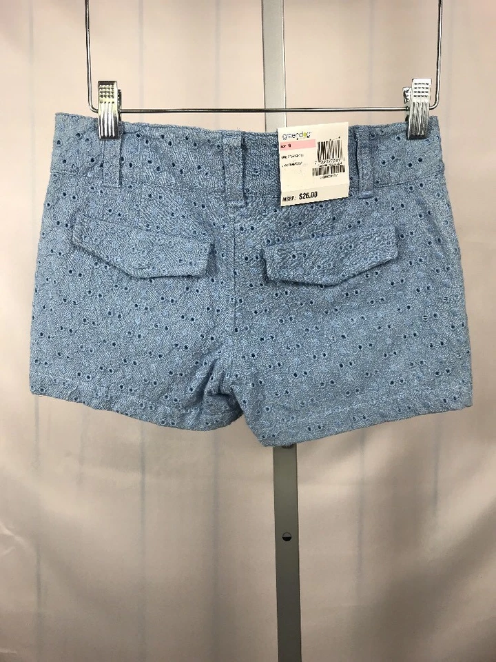 Nuevos PANTALONES CORTOS DE CAMPAMENTO PARA NIÑAS 10 Macy's Greendog Dog azul LINDOS Foto 4 de 4
