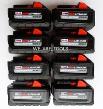  8 GENUINE NEW M18 Milwaukee 48-11-1865 6.0 AH Batteries XC 18 Volt High Output