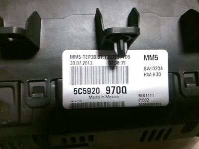 Speedometer Cluster Engine MPH ID 5C5920970G Fits 13-14 BEETLE 103603 ...