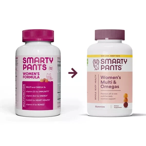 Multivitamínico gomoso SmartyPants para mujeres mayores de 50 años: aceite de pescado Omega 3 Foto 2 de 4