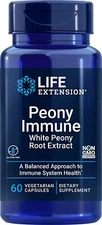 Life Extension Peony Immune Helps Balances Cell Activity Vegetarian 60 Capsules