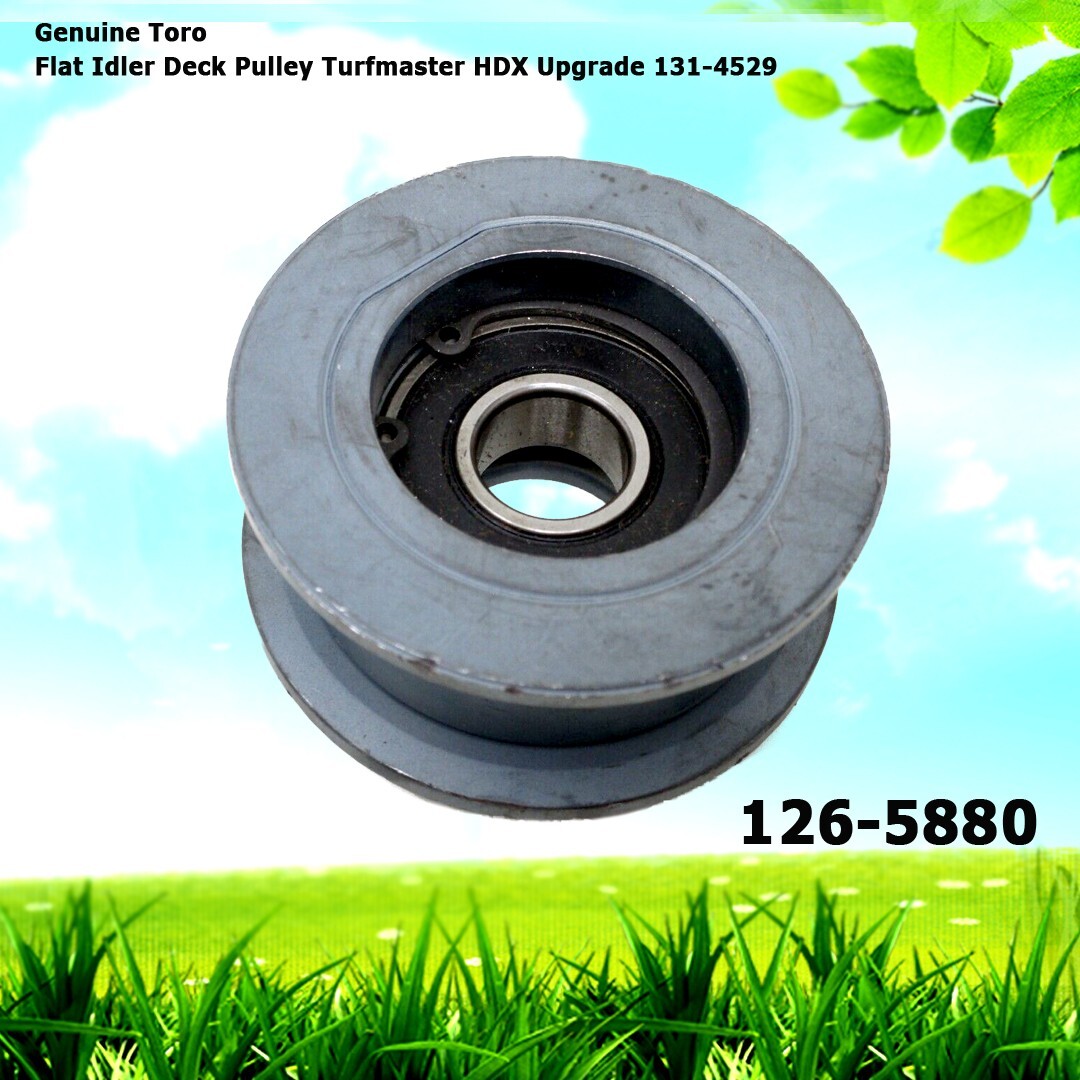 Genuine Toro 126-5880 Flat Idler Deck Pulley Turfmaster HDX