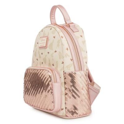 Loungefly Disney ULTIMATE PRINCESS Pink Sequin Mini Backpack  display picture 2