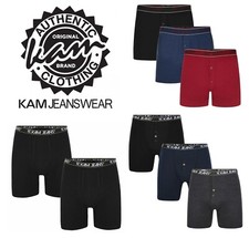 Mens Big & Tall Multipack Boxer Shorts Kam Cotton King Underwear Classic 2XL-6XL