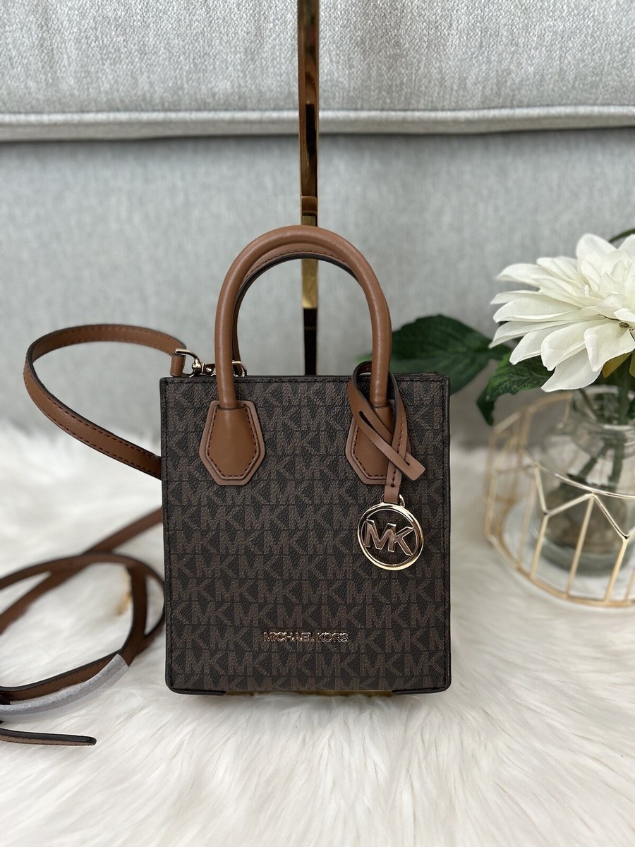Michael Kors Mercer Extra-Small Logo and Leather Crossbody Bag NWT
