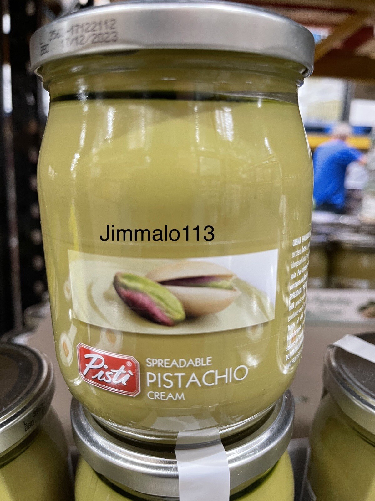 Pisti Sicilian Pistachio Cream Spread Bread Baking Spreadable Paste Jar 600g