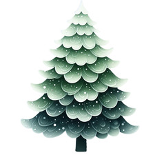 Wall decal sticker Christmas tree wall sticker 18 x 18 cm large