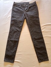 Ann Taylor Loft Modern Skinny Corduroy Pants Womens Size6/28 Stretch Gray Floral