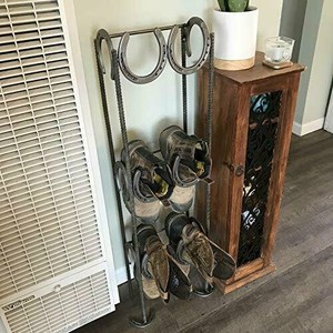 rustic boot rack