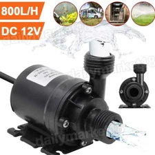 12V High Pressure Brushless Submersible Water Pump Self-priming Pond Fish Tank