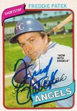 Freddie Patek (TOUGH AUTOGRAPH) 1980 Topps O-Pee-Chee Royals SIGNED CARD RARE