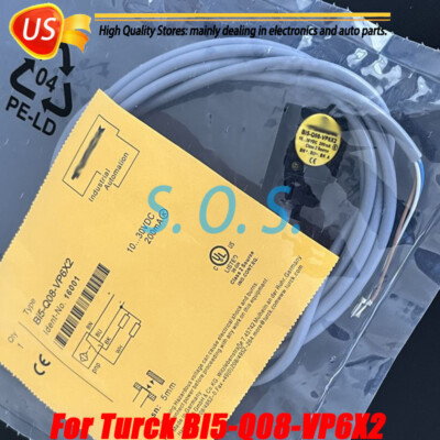 1PCS NEW FOR Turck Inductive BI5-Q08-VP6X2 BI5Q08VP6X2 Proximity Switch Sensor