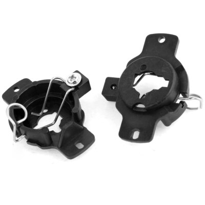 Adaptateurs Phares HID Pour Mercedes-Benz - Paire De Supports Plastique Noir - Neufs