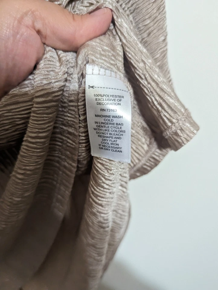 Женский кабель и калибра размер большой блузка золотой верхний 3/4 раздельный рукав  - Изображение 4 из 4