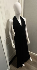 Vintage Eliza J Black Formal Long Evening Gown Size 12